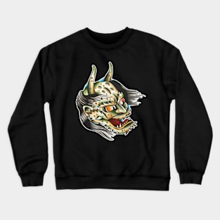 Japanese Demon Tattoo Design Crewneck Sweatshirt